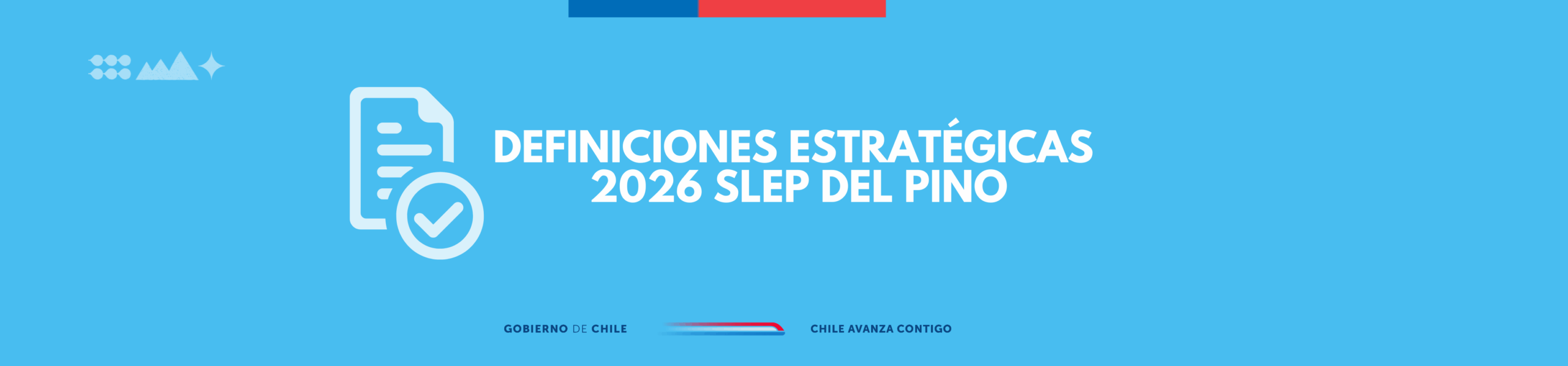 SLEP Del Pino difunde sus Definiciones Estratégicas 2026.