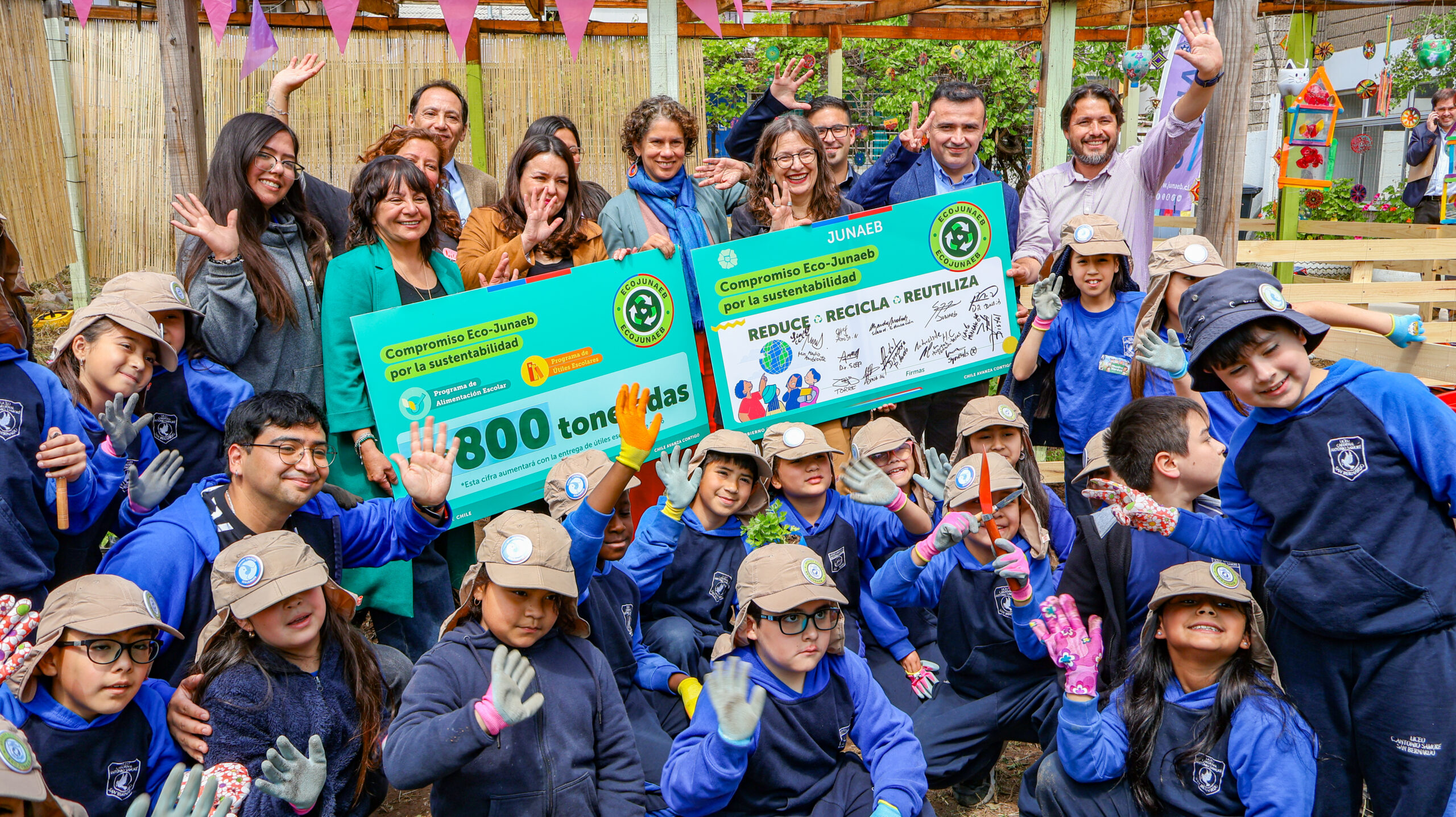 Comprometidos con la educación ambiental: ¡Lanzamos #EcoJunaeb en el SLEP Del Pino!
